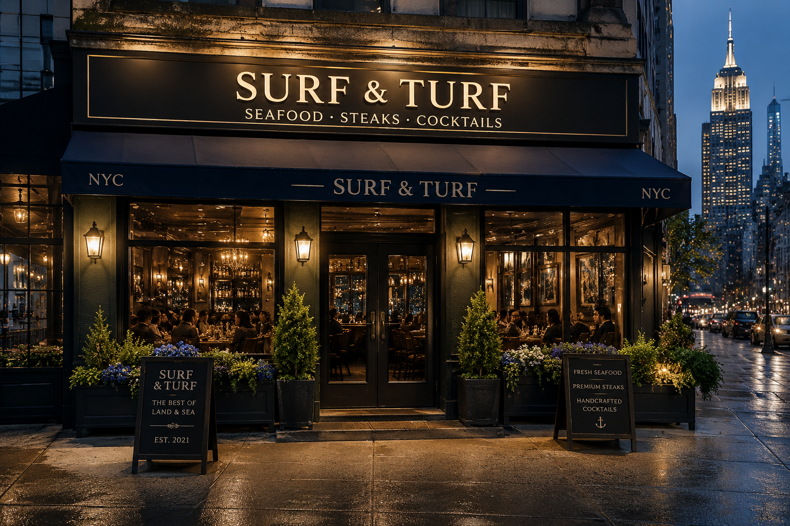 Royalty Surf & Turf restaurant exterior